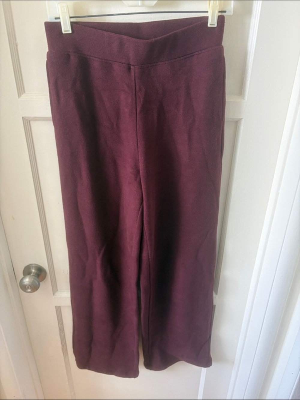 OGL Wide Leg Pants in Deep Burgundy